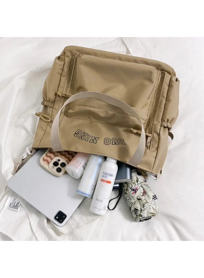 Women's Tote bag Waterproof Large Capacity Tote Bag,Multifunctional,Fashionable,Casual Crossbody Dumpling Shoulder Bag with Zipper Closure,Multi Pockets Shopping Satchel Bag, Portable Travel & Business Trip Storage Bag For Commuting Work,College Students & Everyday Use. - Image 3